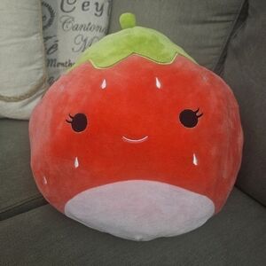 FlipAMallows Squishmallows Cute Strawberry Plush Pillow Scarlet & Cinnamon 14"
